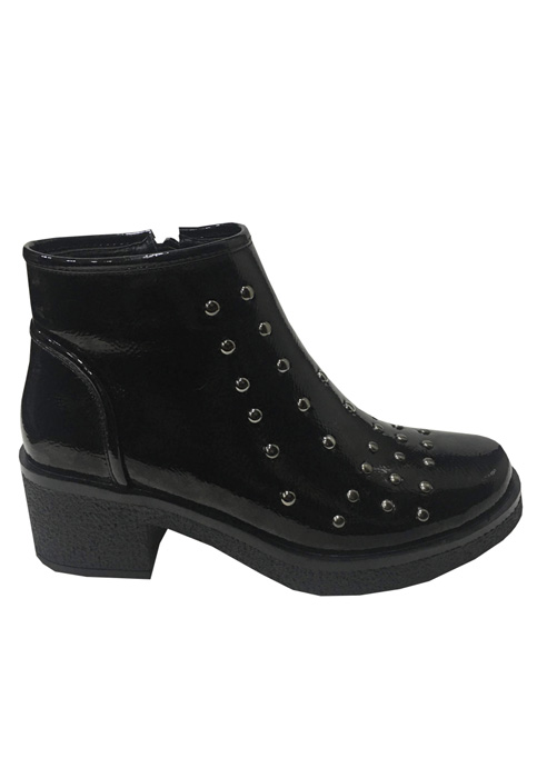 Ripley - BOTÍN ECOCUERO NEGRO ZAX69 CASUAL