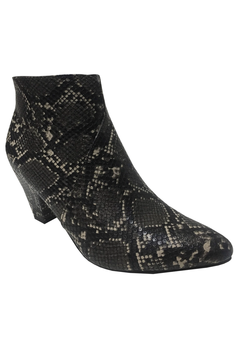 BOTIN ECOCUERO ZAX50 CAFE  SNAKE - 2