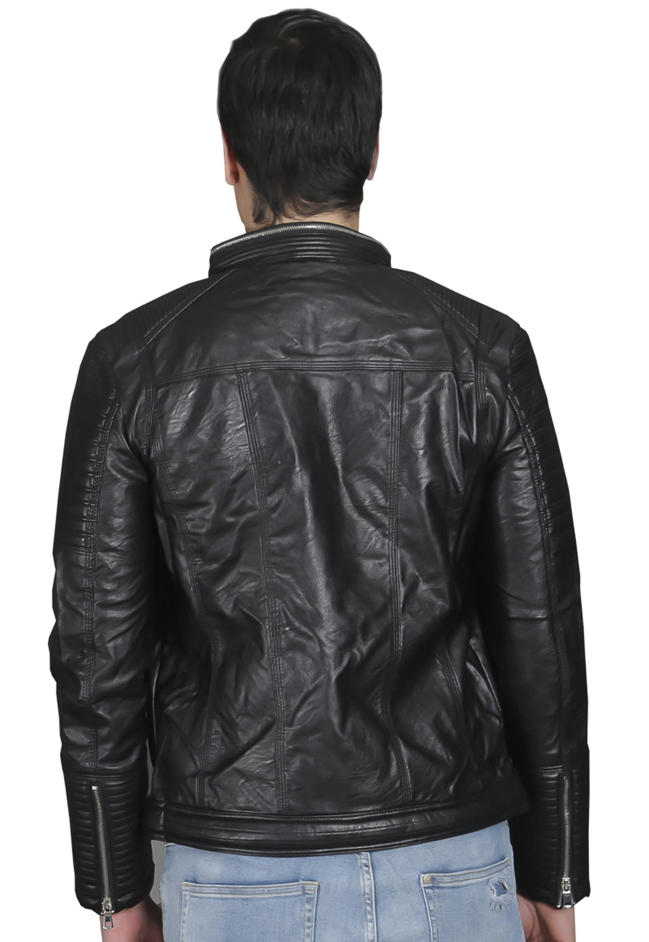 CHAQUETA ECOCUERO CHG36 NEGRO - 2