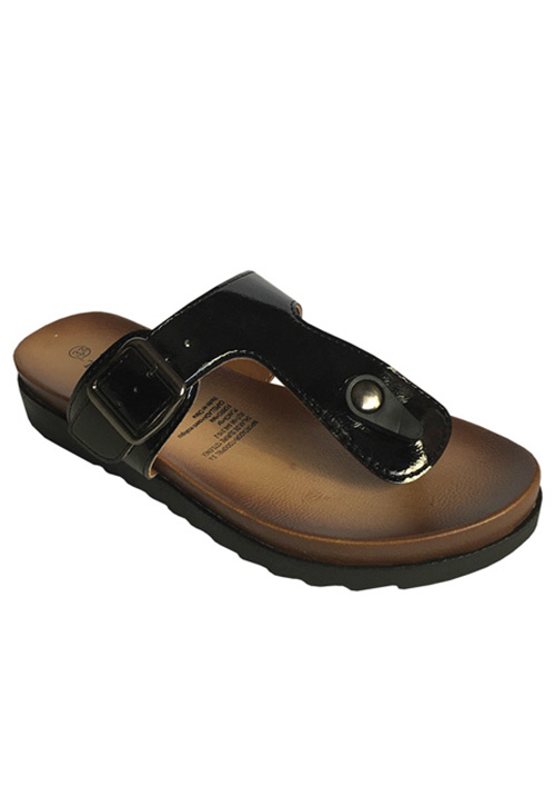 SANDALIA ECOCUERO ZAY41 NEGRO - 2