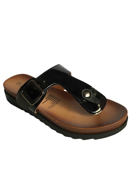 SANDALIA ECOCUERO ZAY41 NEGRO - 2