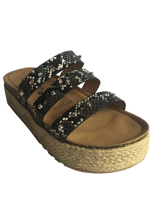 SANDALIA ECOCUERO ZAY31 NEGRO - 2