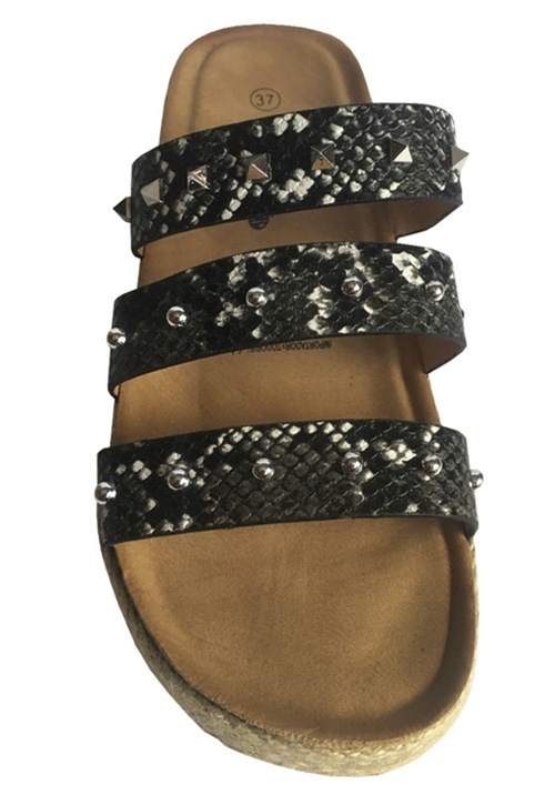 SANDALIA ECOCUERO ZAY31 NEGRO - 3