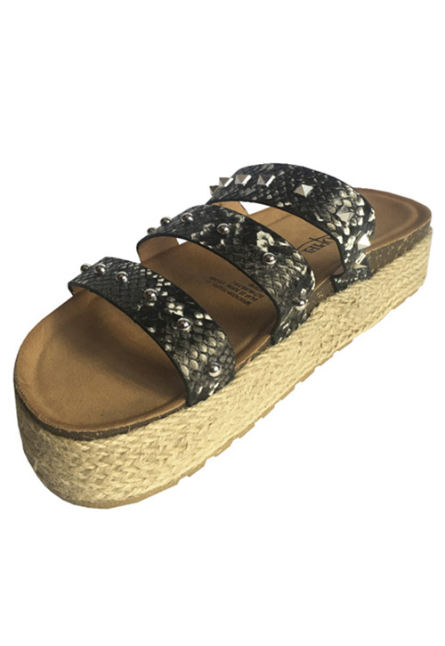 SANDALIA ECOCUERO ZAY31 NEGRO - 4