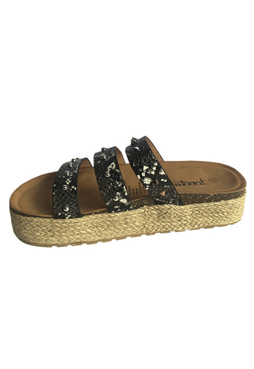 SANDALIA ECOCUERO ZAY31 NEGRO - 5