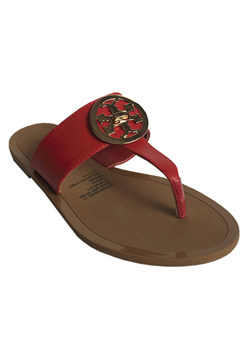 SANDALIA ECOCUERO ZAY36 ROJO - 2