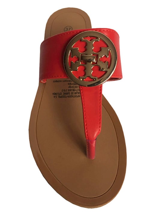 SANDALIA ECOCUERO ZAY36 ROJO - 3