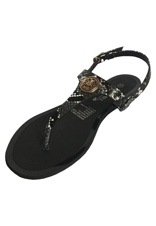 SANDALIA ECOCUERO ZAY38 NEGRO - 4