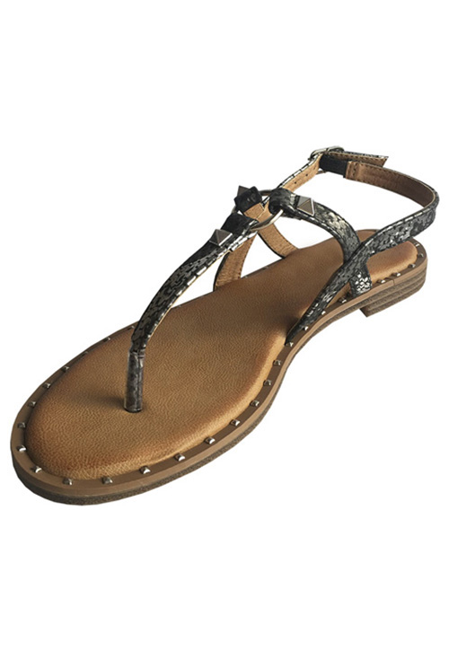 SANDALIA ECOCUERO ZAY39 NEGRO - 4