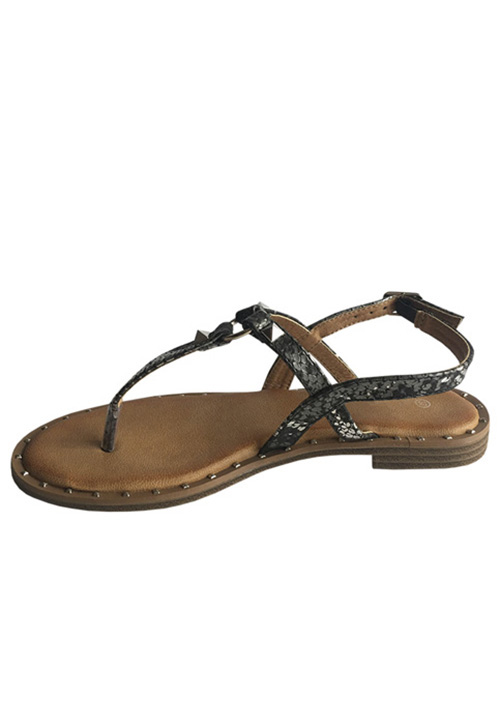 SANDALIA ECOCUERO ZAY39 NEGRO - 5