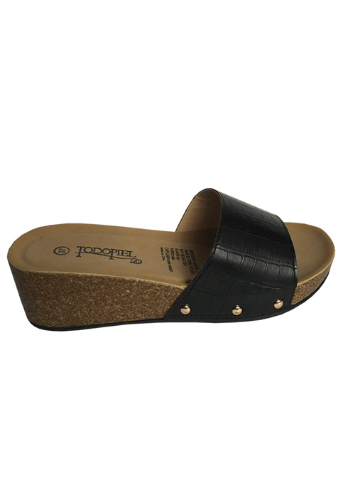 SANDALIA ECOCUERO ZAY28 NEGRO - 1