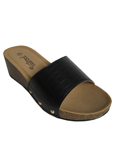 SANDALIA ECOCUERO ZAY28 NEGRO - 2