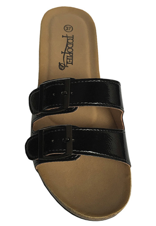 SANDALIA ECOCUERO ZAY63 NEGRO - 3
