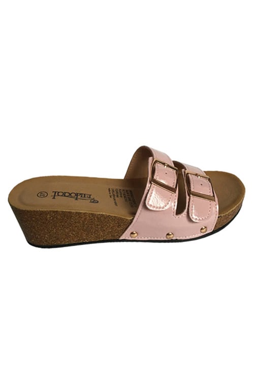 SANDALIAS MUJER TODOPIEL ROSA ECOCUERO ZAY63 - 1