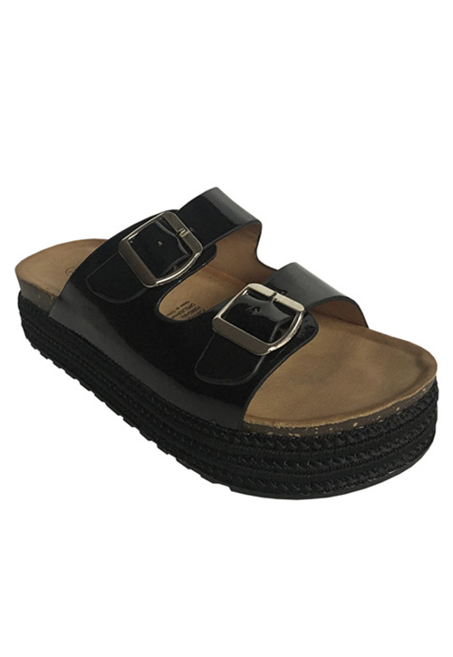 SANDALIA ECOCUERO ZAY35 NEGRO - 2