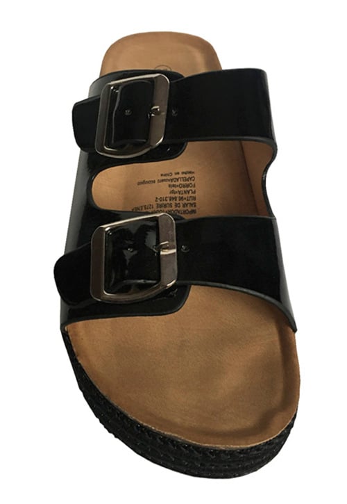 SANDALIA ECOCUERO ZAY35 NEGRO - 3