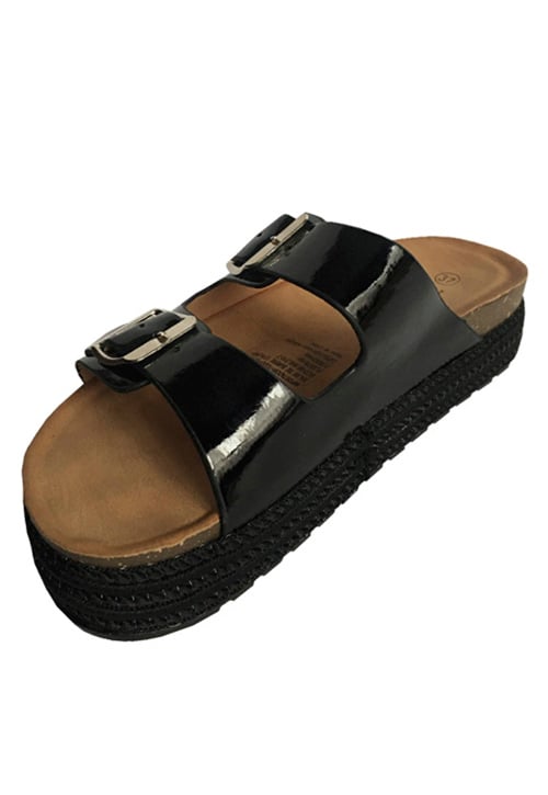 SANDALIA ECOCUERO ZAY35 NEGRO - 4