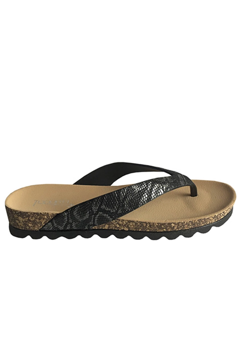 SANDALIA ECOCUERO ZAY42 NEGRO - 1