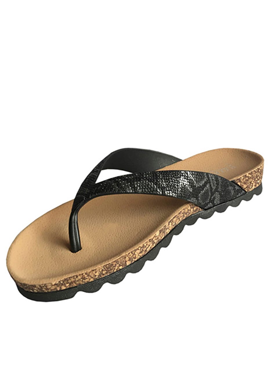 SANDALIA ECOCUERO ZAY42 NEGRO - 4