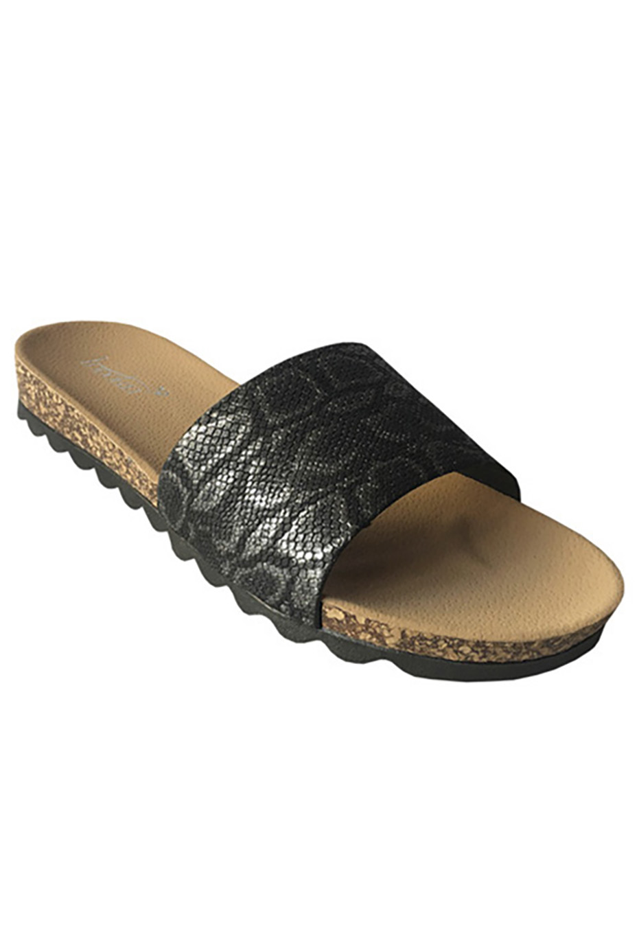 SANDALIA ECOCUERO ZAY44 NEGRO - 2