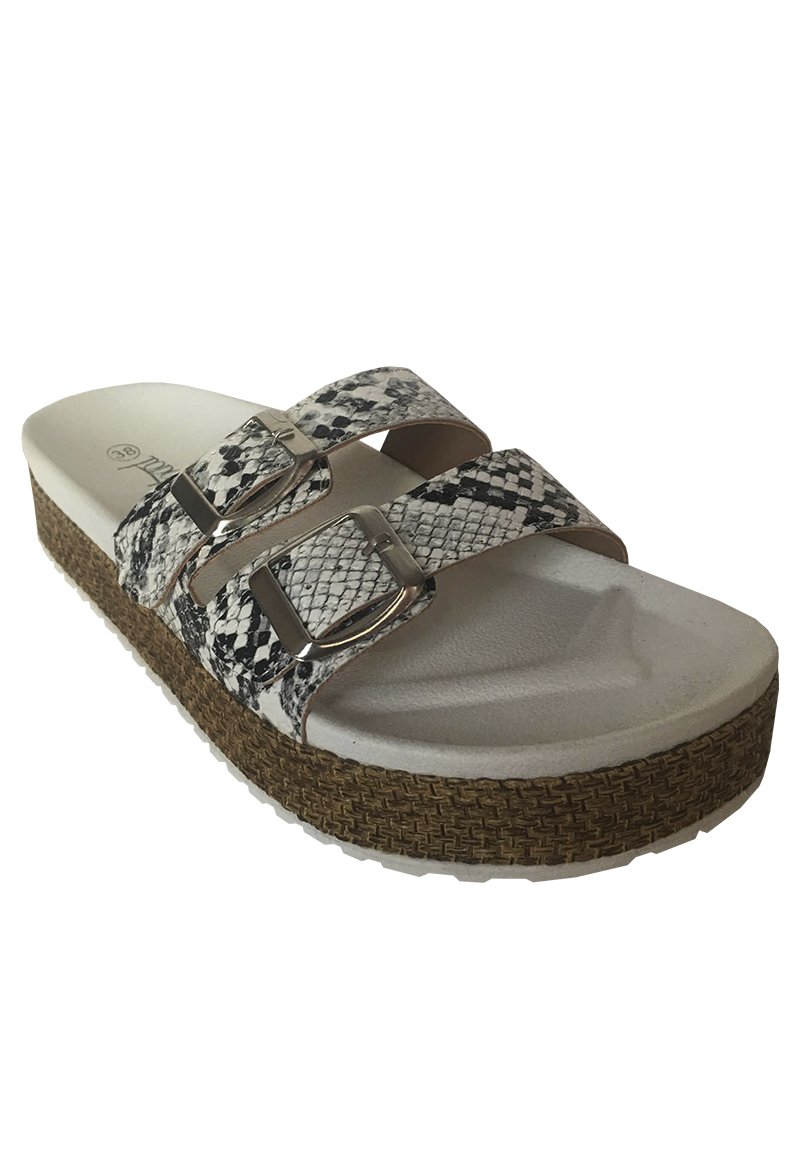 SANDALIAS MUJER TODOPIEL ECOCUERO ZAU77 SNAKEWITHE - 2