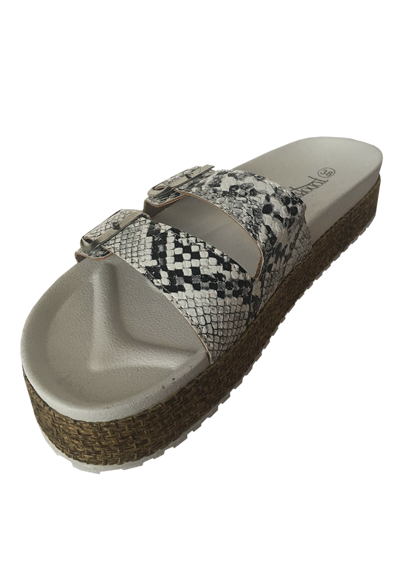 SANDALIAS MUJER TODOPIEL ECOCUERO ZAU77 SNAKEWITHE - 4