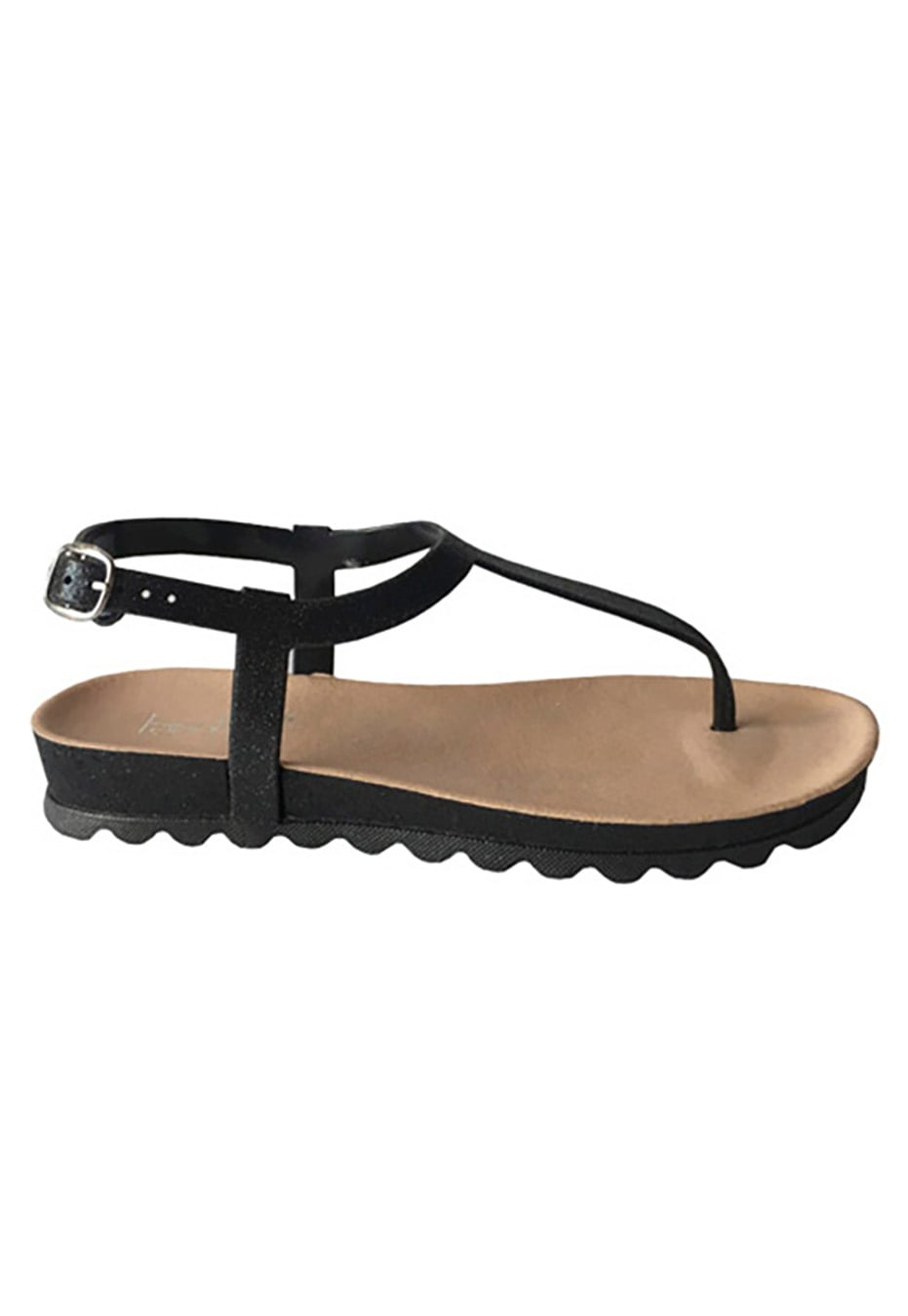 SANDALIA ECOCUERO ZAY52 NEGRO - 1