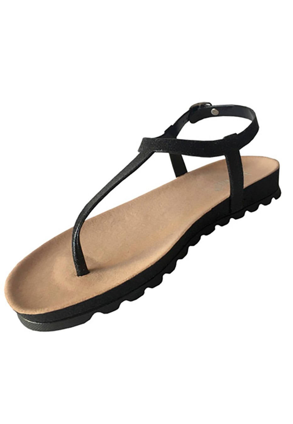 SANDALIA ECOCUERO ZAY52 NEGRO - 4