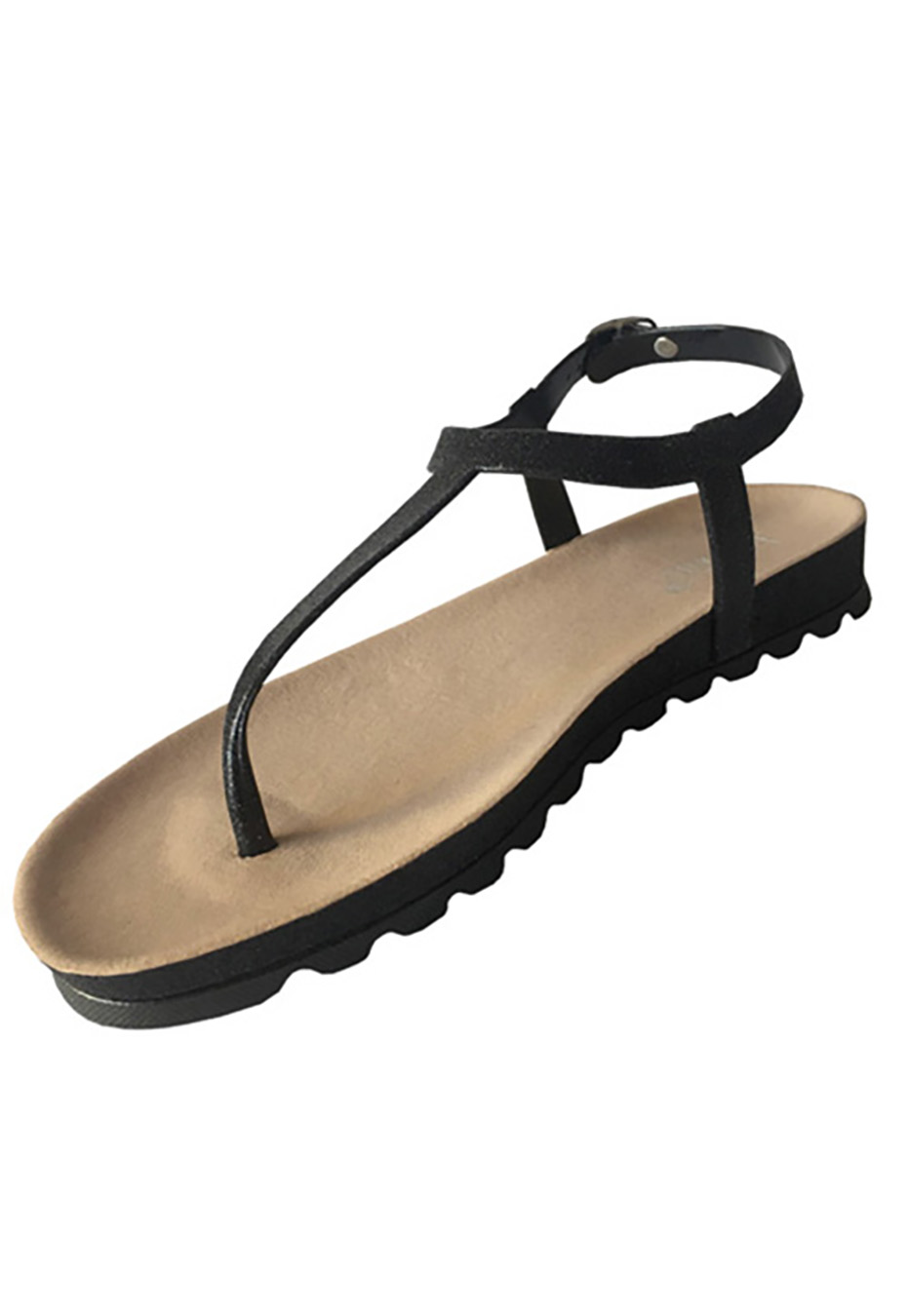 SANDALIA ECOCUERO ZAY52 NEGRO - 4