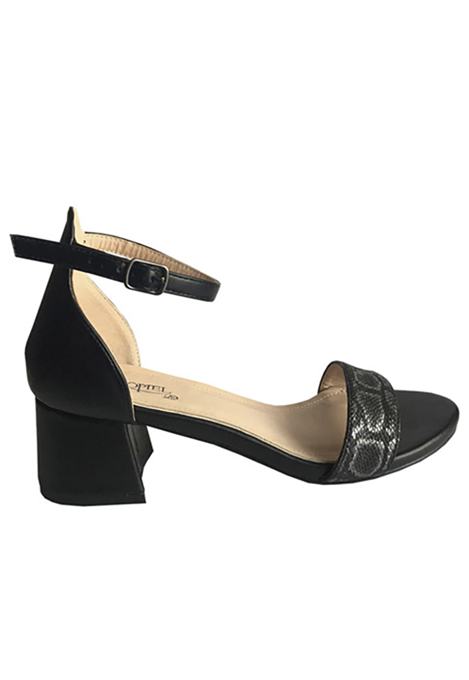 SANDALIA ECOCUERO ZAY46 NEGRO - 1