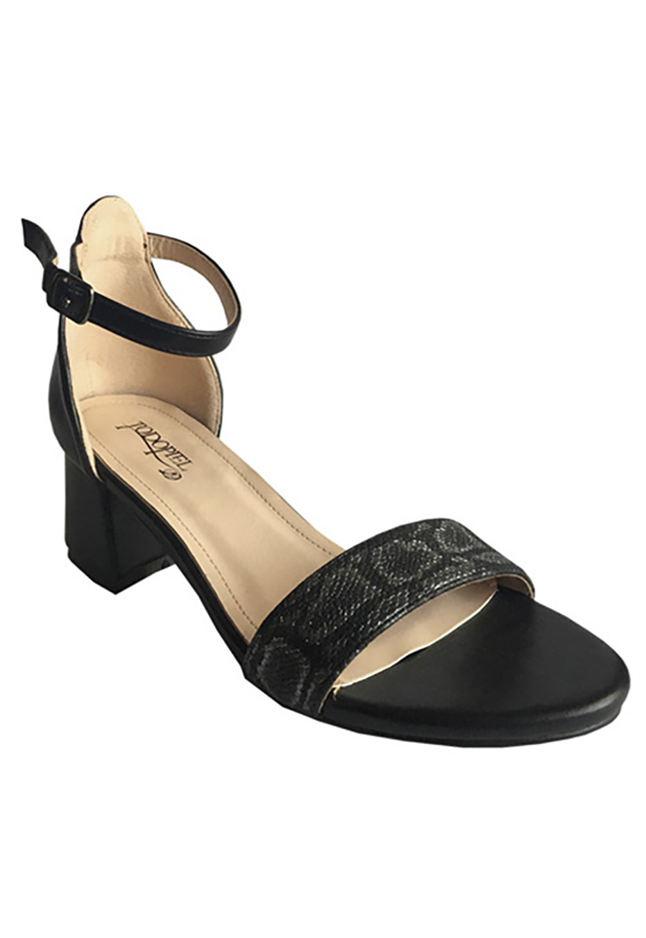 SANDALIA ECOCUERO ZAY46 NEGRO - 2