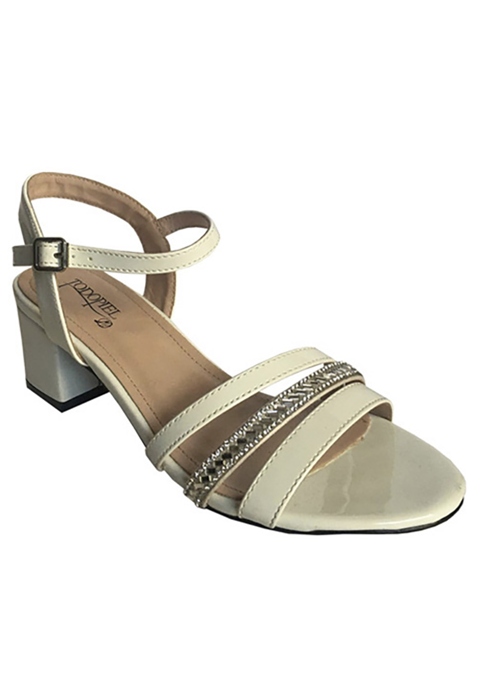 SANDALIAS MUJER TODOPIEL BLANCO ECOCUERO ZAY48 - 2