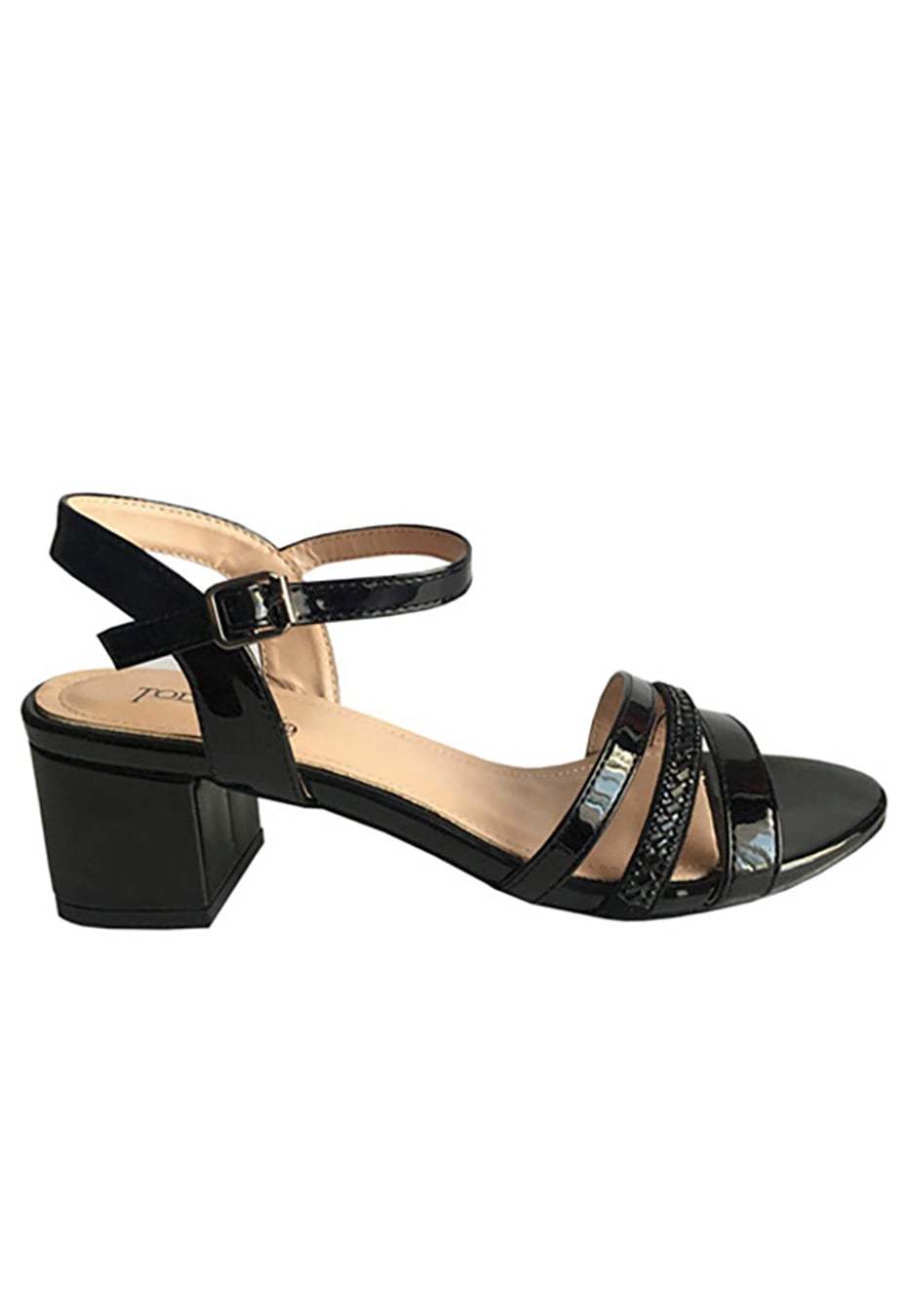 SANDALIAS MUJER TODOPIEL NEGRO ECOCUERO ZAY48 - 1