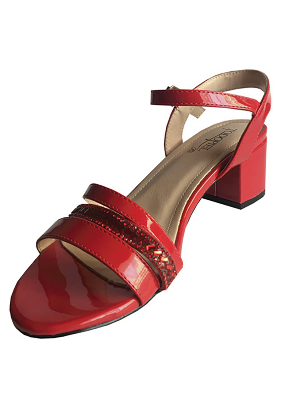 SANDALIAS MUJER TODOPIEL ROJO ECOCUERO ZAY48 - 4