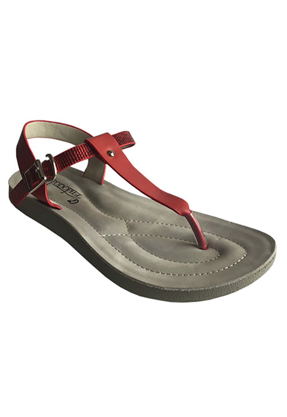 SANDALIA ECOCUERO ZAY55 ROJO - 2