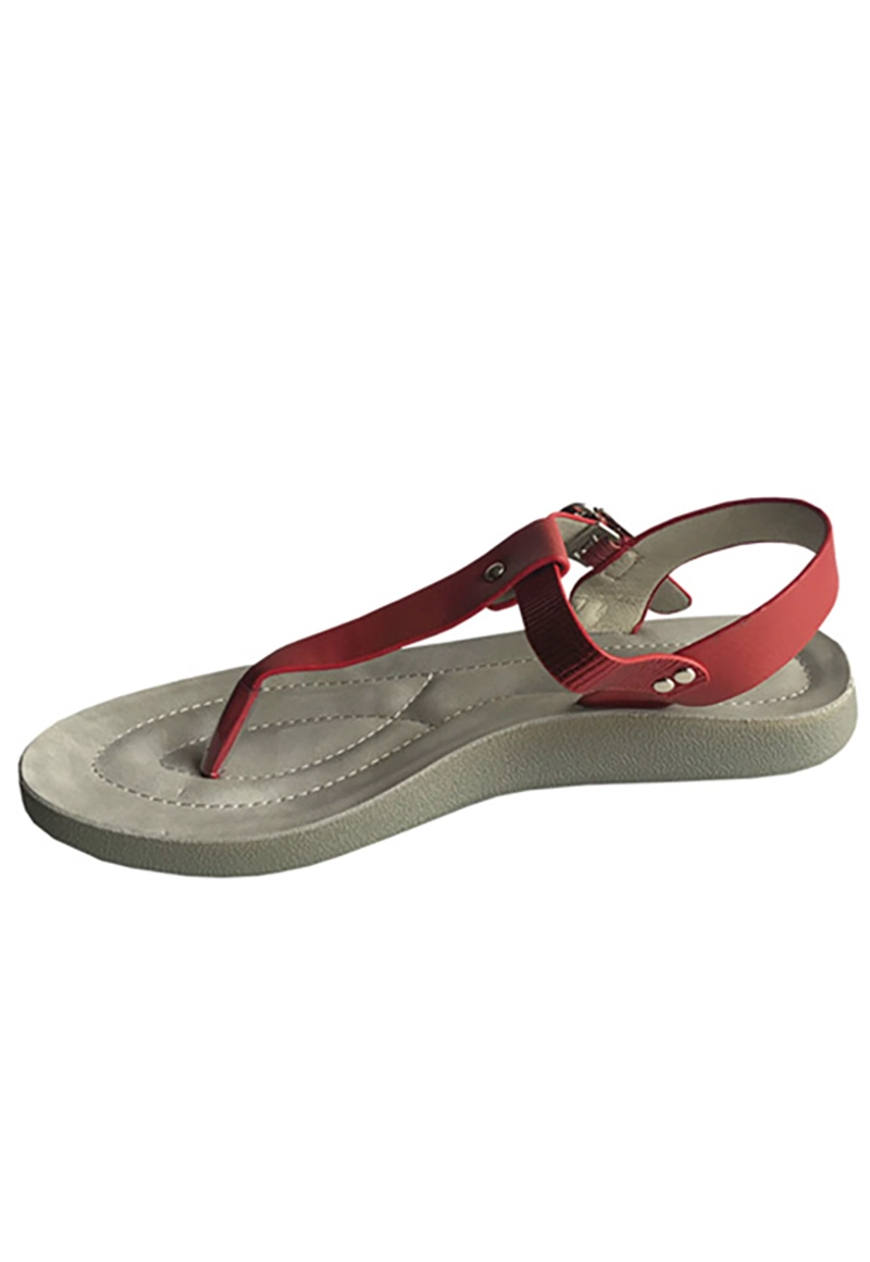SANDALIA ECOCUERO ZAY55 ROJO - 5