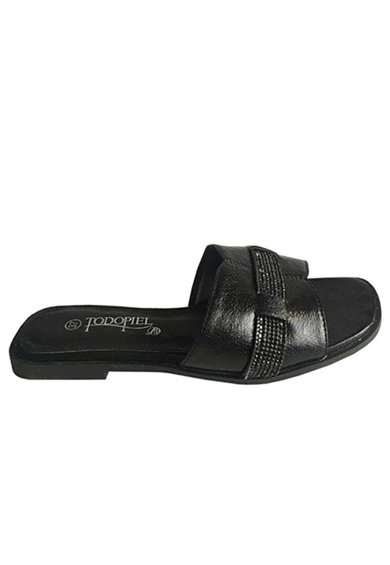SANDALIAS MUJER TODOPIEL NEGRO ECOCUERO ZAY56 - 1