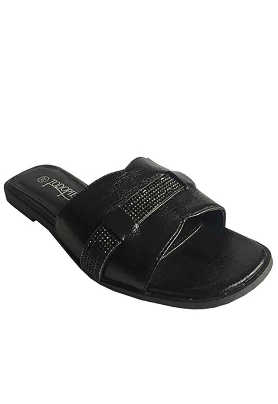 SANDALIA ECOCUERO ZAY56 NEGRO - 2