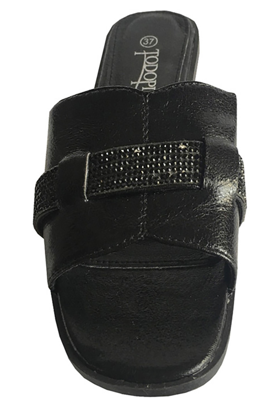 SANDALIA ECOCUERO ZAY56 NEGRO - 3