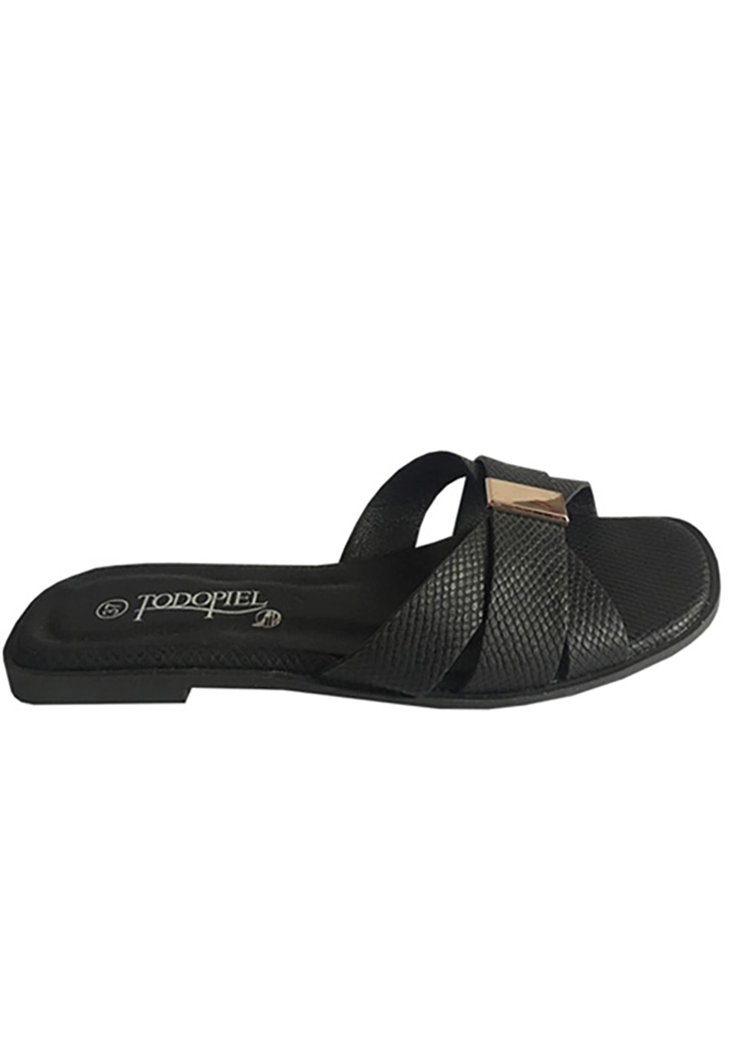 SANDALIAS MUJER TODOPIEL NEGRO ECOCUERO ZAY57 37