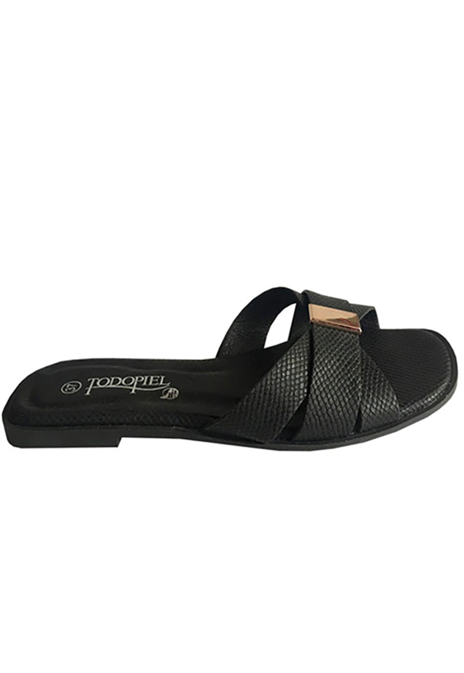 TODOPIEL SANDALIA ECOCUERO ZAY57 NEGRO