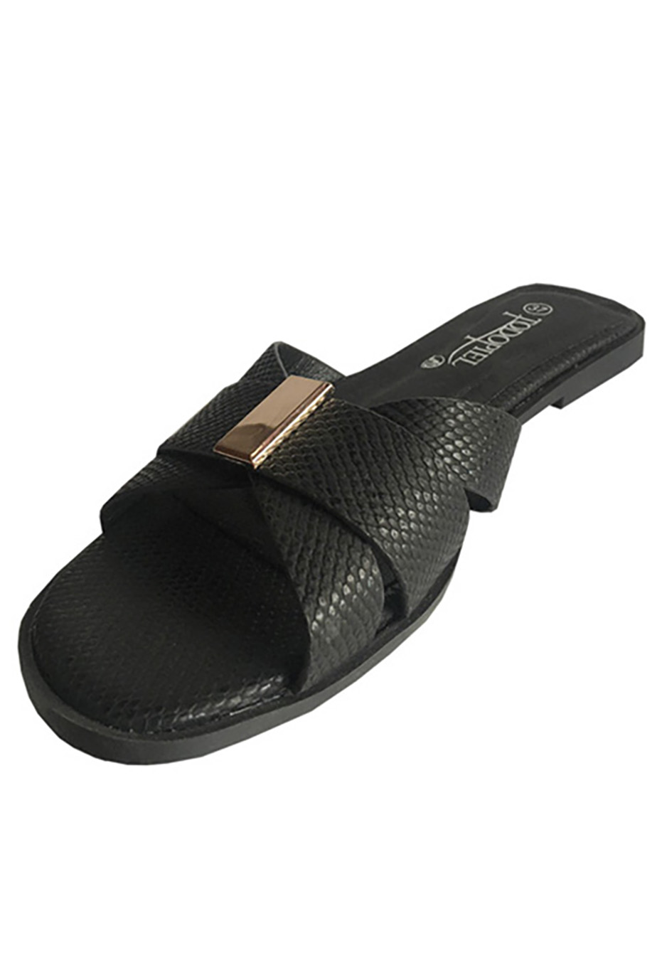 SANDALIA ECOCUERO ZAY57 NEGRO - 4