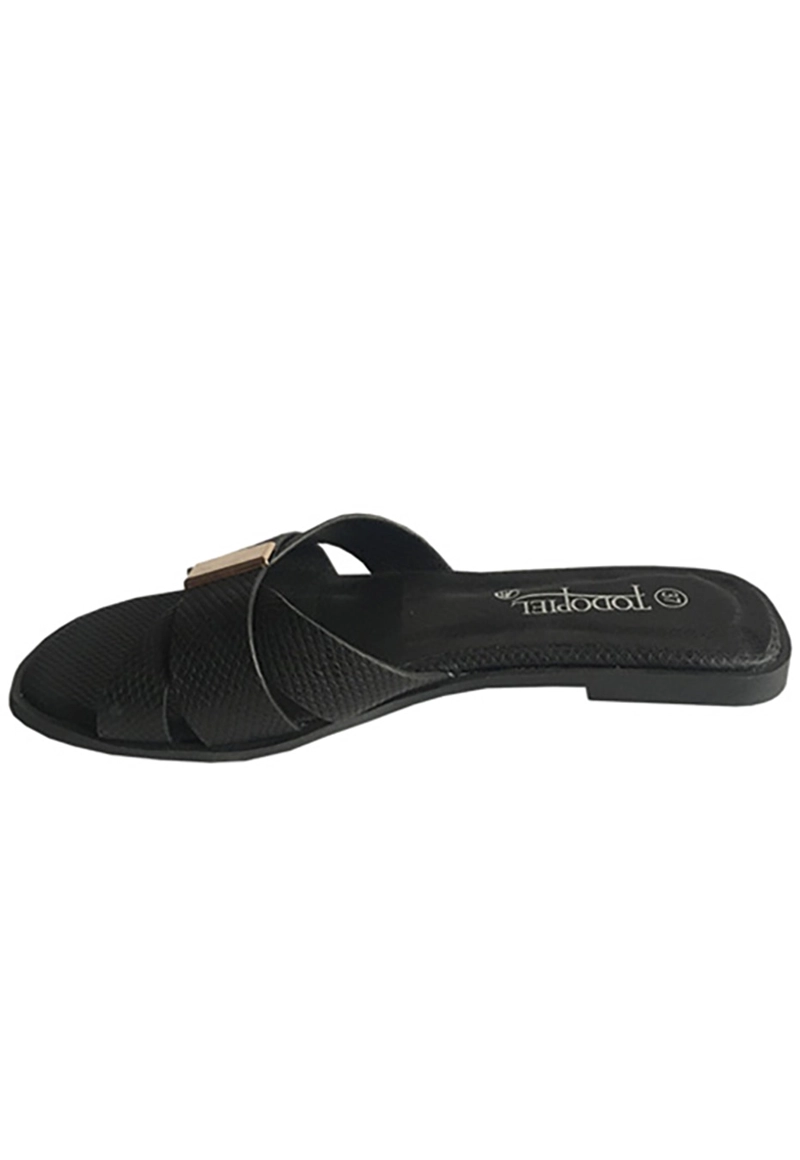 SANDALIAS MUJER TODOPIEL NEGRO ECOCUERO ZAY57 - 5