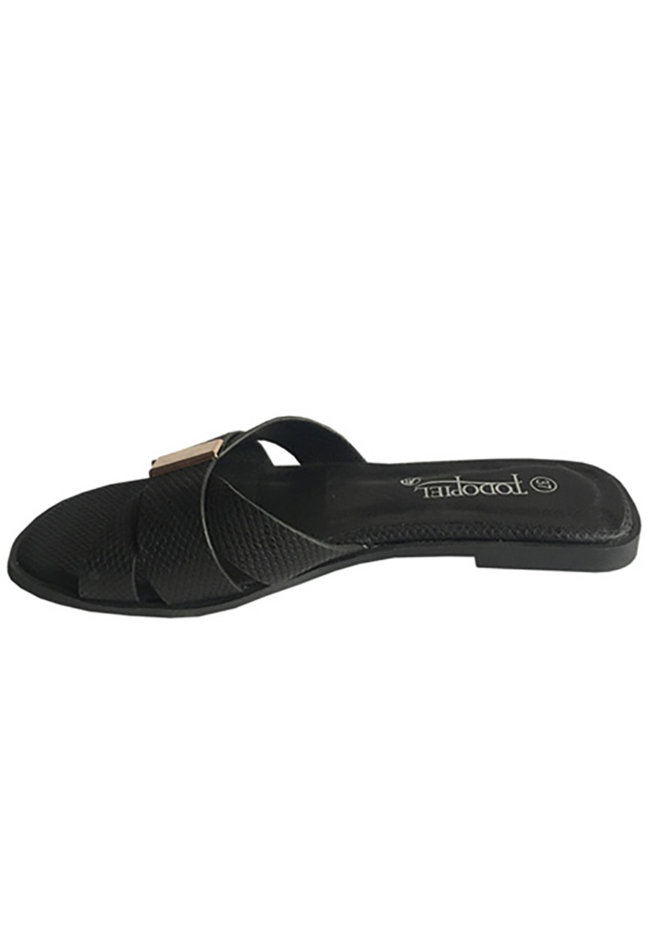SANDALIA ECOCUERO ZAY57 NEGRO - 5