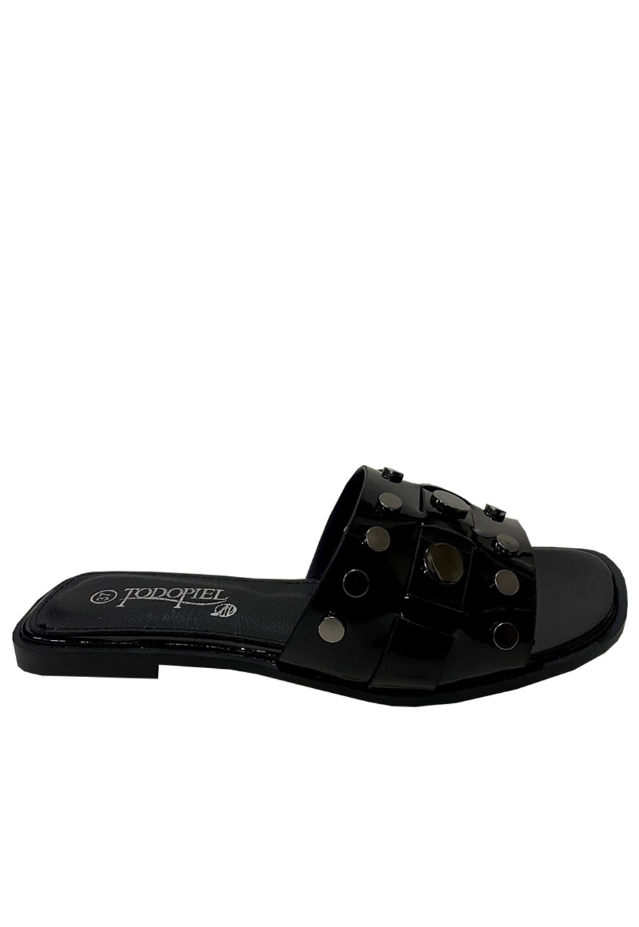 SANDALIA ECOCUERO ZAY58 NEGRO - 1