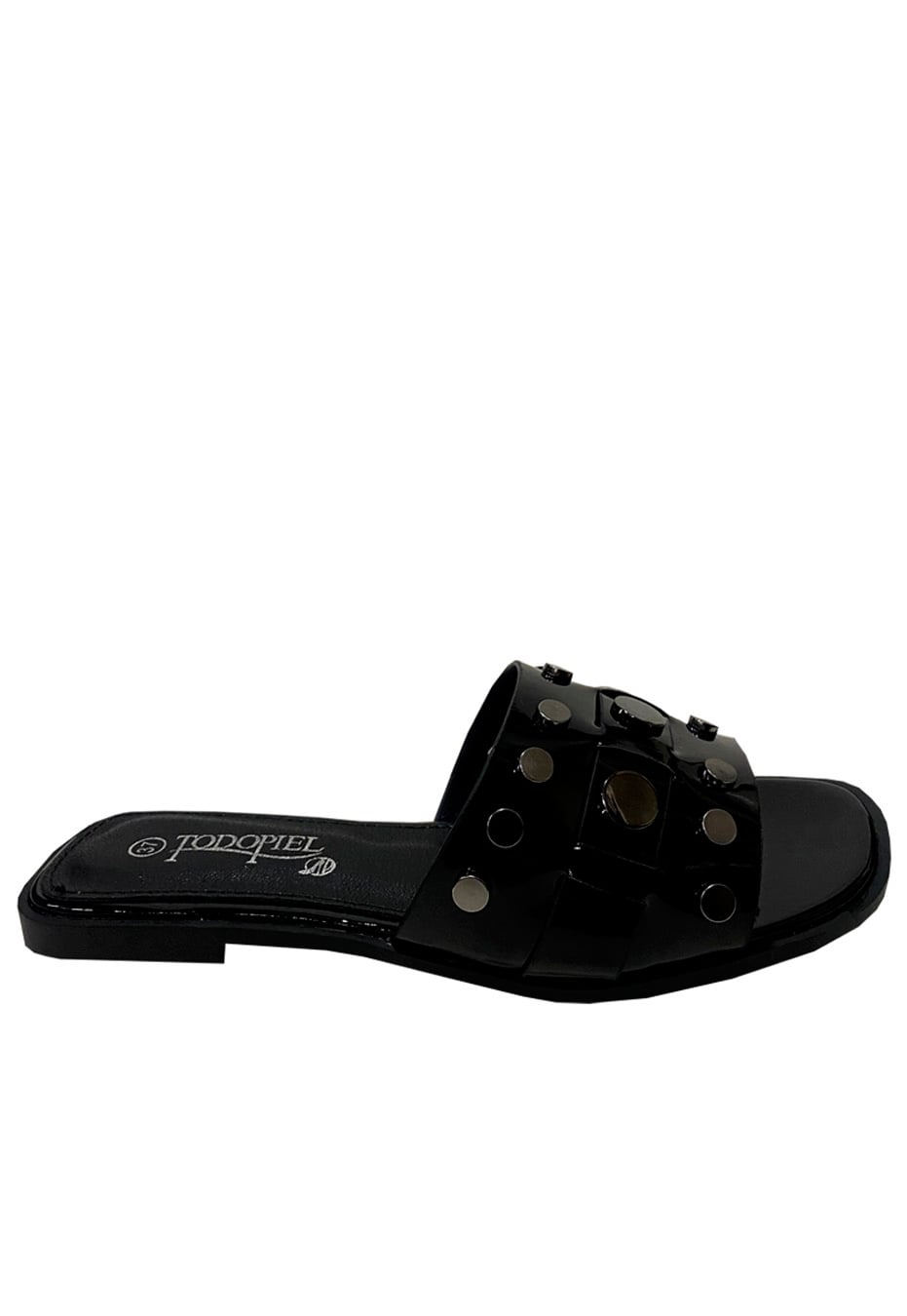 SANDALIA ECOCUERO ZAY58 NEGRO - 1