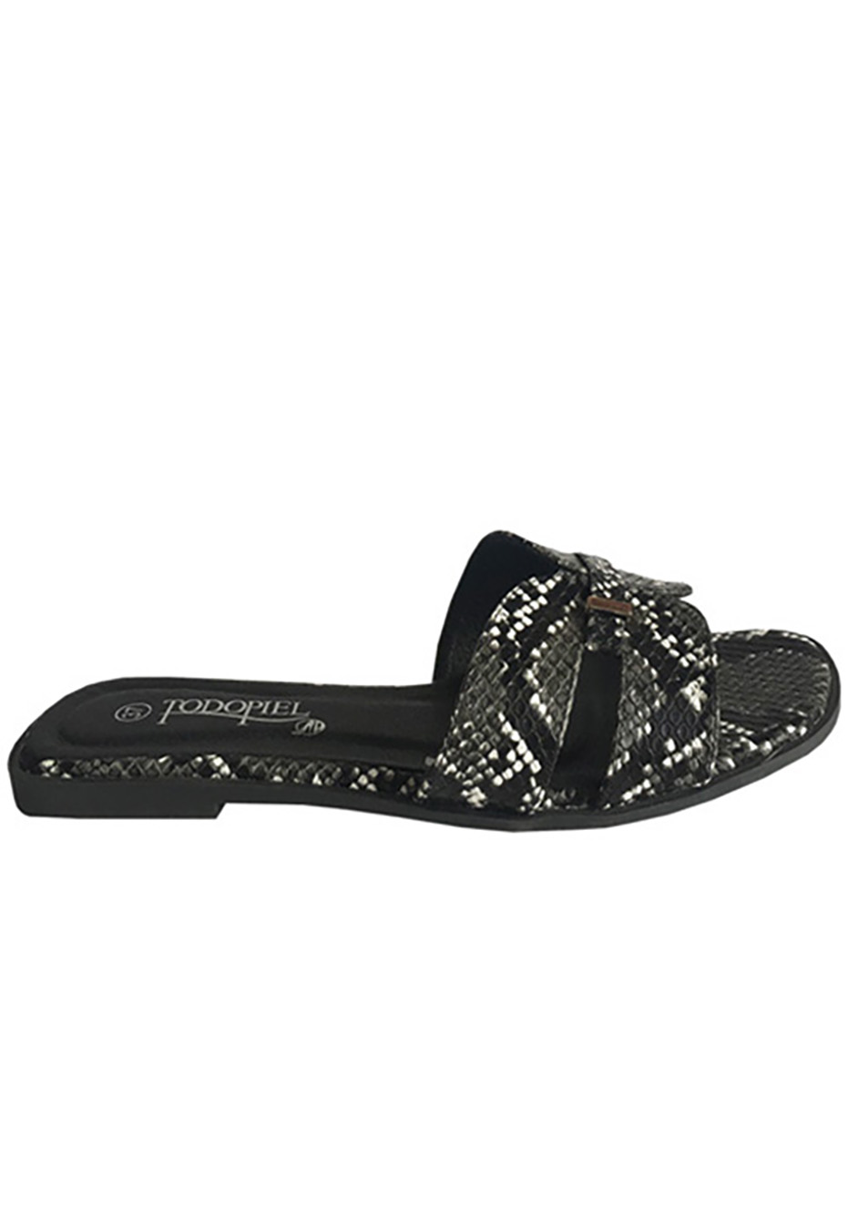 SANDALIA ECOCUERO ZAY59 NEGRO - 1