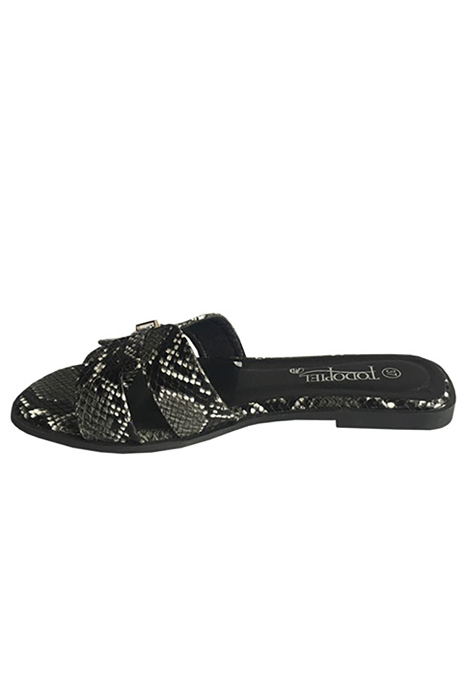 SANDALIA ECOCUERO ZAY59 NEGRO - 5