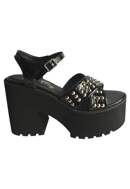 SANDALIA ECOCUERO ZAY67 NEGRO - 1