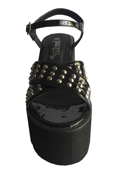 SANDALIAS MUJER TODOPIEL NEGRO ECOCUERO ZAY67 - 3